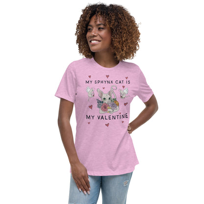 "MY SPHYNX CAT IS MY VALENTINE" TEE