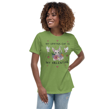 "MY SPHYNX CAT IS MY VALENTINE" TEE
